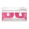 Alaterre Furniture Jasper Twin Junior Loft Bed, White Frame and Pink/White Bottom Playhouse Tent AJJP00WHATPWH - alternate 5